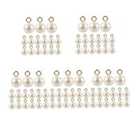 TEHAUX 500pièces Pendentifs Faux Abs Pour Création De Bijoux Charms Pour Colliers Et Bracelets