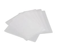 TEHAUX 50pièces Couverture Transparente PVC pour Cartes Identité Bus Couverture Polie Mate pour Porte-Carte Et Porte-