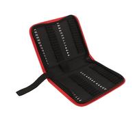 TEHAUX 55 pièces Pochette à Outils Oxford avec Poignée Capacité pour Embouts de Rangement Compact pour Bricolage et