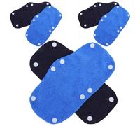 TEHAUX 6 Pièces Bandeau Coussinet Absorbant pour Casque de Chantier Anti-Transpiration Lavable en Polyester à Clipser, Réutilisable et Confortable pour Travailleurs en Extérieur