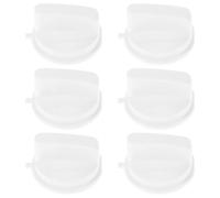 TEHAUX 6 Pièces Bouton de Minuterie de Remplacement en Plastique Blanc Four à Micro-ondes, Compatible Large, Facile à Utiliser, Accessoire Pratique pour Micro-ondes