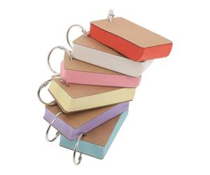 TEHAUX 6 Pièces Cartes de Mots Portables en Papier pour Étudiants avec Organisation Codée par Couleur, pour Activités en t Prises de Notes Rapides