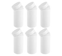 TEHAUX 6 Pièces Contenants de Déodorant Vides Plastique Réutilisables Flacons Applicateurs pour Crème ou Pommade Système de Rotation pour Dosage Précis pour Voyages ou Usage Quotidien