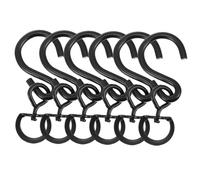 TEHAUX 6 pièces Crochets Rotatifs pour Pots de Fleurs Suspendus Crochets Suspendus Robustes pour Jardin Balcon Mur Supports Pivotants pour Plantes Extérieures et Intérieures