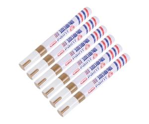 TEHAUX 6 Pièces Marqueur pour Pierre Tombale en Plastique Or, Application Facile pour Restaurer Inscriptions Effacées, Résistant au Vent la Pluie, pour L'entretien des Tombes