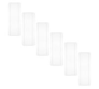 TEHAUX 6 Pièces Palette de Présentation pour Ongles en Plastique 50 Emplacements, Support D'entraînement pour Nail Art et Affichage Transparent pour Salon de Beauté