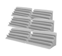 TEHAUX 6 Pièces Panneau Insonorisant Basse Fréquence en Mousse pour Isolation Phonique Murale, Absorption Sonore et Installation D'angle pour Studios et Salles de Cinéma à Domicile