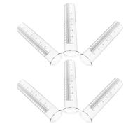 TEHAUX 6 Pièces Tube de Remplacement pour Pluviomètre en Plastique Léger avec Base Renforcée, Compatible Universellement pour Jardin et Surveillance des Précipitations