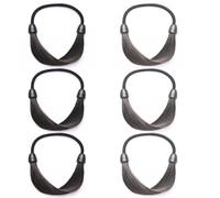 TEHAUX 6pièces Lot de Élastiques Cheveux Simples et Confortables pour Queue de Cheval Accessoires Femme Unisexe Marron et Foncé Unique Tenue Forte pour Mariage et Usage Quotidien