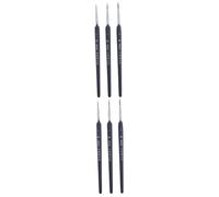 TEHAUX 6pièces Pinceaux De Peinture Miniatures Poils De Loup Ensemble De Outils De Détail Pour Acrylique Gouache Et Aquarelle Précision Et Contrôle Pour Artistes
