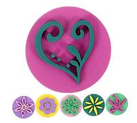 TEHAUX 6pièces Set De Éponges Colorées pour Peinture Outils De Eva pour Activités Créatives des Adolescents Et Garçon Fille