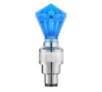 TEHAUX 7pcs Casquettes de Vélo Noyaux Fluorescents Bleus, Éclairage LED pour Roue de Vélo, Lampe Lumineuse Garantissant la Sécurité pour Cyclisme Nocturne