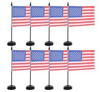 TEHAUX 8 Ensembles De Décoration Noire Pour Nationale Américaine, Comprenant Une Bannière Et Un Drapeau De Table Pour Le Bureau Des Anciens, Ainsi Que Des