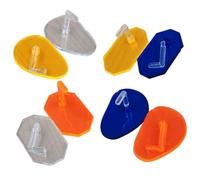 TEHAUX 8 Pièces Présentoir à Nail Art en Plastique Forme Distinctive pour Entraînement des Ongles, Facile à Ajuster et Observer, pour Décoration et Peinture DIY