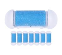 TEHAUX 8 Pièces Rouleaux de Remplacement pour Râpe Électrique Pieds, Accessoires Abs et Émeri, Performance Solide, Utilisation Pratique pour Pédicure et Soin des Pieds