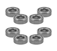TEHAUX 8 Pièces Roulements de Fourche de Fauteuil Roulant en Acier Argenté, Structure de Démontage Rapide, Large Compatibilité, Adaptés aux Hôpitaux et Bibliothèques