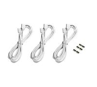 TEHAUX 9 Pièces Câble D'extension Rgb 2 Mètres pour Bande Led, Connecteurs 4 Broches Double Tête, sans Soudure, Matériau Cuivre et Pvc, Sûr et Flexible pour Éclairage Couleur Aléatoire