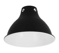 TEHAUX Abat-Jour Chauffant Noir en Fer pour Terrariums de Reptiles, Protection de Lampe Réduisant la Consommation D'énergie, Entretien Facile, Compatible Douille E27, pour Terrarium