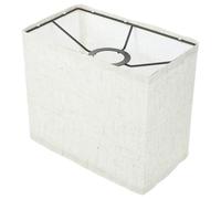 TEHAUX Abat-Jour Rectangulaire Lin Petit 8.46X7.09X4.72 Pouces Couvre-Lampe E27 Protection Des Yeux Lumière Douce Pour Salon Chambre Facile À Installer