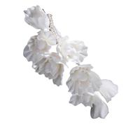 TEHAUX Accessoire Cheveux Mariage Blanc en Argile Polymère Fait Main, Léger et Polyvalent, pour Mariée et Festival, Style Doux et Ultra Féminin
