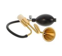 TEHAUX Accessoire D'arômes en Laiton Forme Trompette pour Flacon Parfum | Module Amovible, Embout pour Col de Bouteille, Finition Lisse Dorée, Usage Voyage et Événements