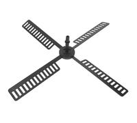 TEHAUX Accessoires D'éolienne Vent Jardin en Plastique de à Moulin pour Noir, Pales Résistantes Faciles à Installer et Décoration Extérieure et Terrasse