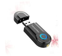 TEHAUX Adaptateur Audio USB pour Émetteur Stéréo Connecteur sans Fil pour TV Ordinateur et Écouteurs Noir