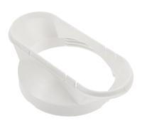 TEHAUX Adaptateur de tuyau d'évacuation de climatiseur mobile Adaptateur de tube en plastique blanc Embout plat pour unité extérieure et climatisation portable