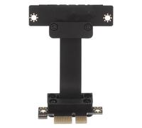 TEHAUX Adaptateur PCI-E 30 1X vers 1X Câble d’Extension GPU 5 CM à Angle Droit 90° pour Carte Graphique Carte Son Câble Riser PCI-E Externe pour Mining et Configurations