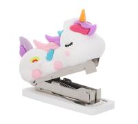 TEHAUX Agrafeuse de Bureau Portable en Métal et Silicone D'animal Adorable, Salle de ureau, Agrafage sans Effort