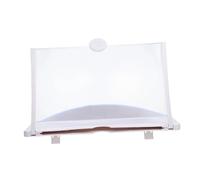 TEHAUX Amplificateur D'écran De Téléphone Portable Universel, Loupe HD 10 Pouces, Plastique Blanc, Protection Oculaire, Support Stable, Vision Agrandie pour Usage Quotidien Et Audiovisuel