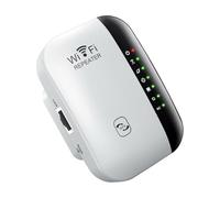 TEHAUX Amplificateur Wi-FI Puissant 300mbps pour Maison en Plastique Blanc, Extension de Couverture sans Fil Haute Pénétration, pour Usage Intensif en Ligne