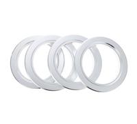 TEHAUX Anneau Anti-Morsure en Aluminium pour Nichoirs d'oiseaux 4pcs, Protection Solide pour Nid de Perroquet, Structure Optimisée pour Boîtes de Reproduction en Bois