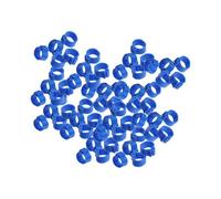 TEHAUX Anneaux de 10 Mm en Plastique, Lot de 100 Identifier Les Anneaux Clips pour Gestion de Pigeons et Élevage