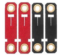TEHAUX Anneaux pour Pattes d'oiseaux en Velours 4pcs Légers avec Clips de Sécurité pour Volaille et Perroquets, pour Entraînement et Prévention de Perte