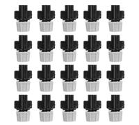 TEHAUX Arroseur de Jardin Miniature 20 Pièces Mini Buse D'atomisation en Plastique Pom Raccord pour Tuyau pour Production Agricole et Horticulture