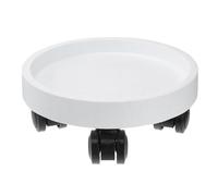 TEHAUX Assiette de Pot de Fleurs en Résine Blanche, Étanche et Résistante la Déformation, Plateau Plat pour Pots de Fleurs D'intérieur et Jardin Plusieurs Styles