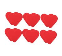 TEHAUX Autocollants Antidérapants de Cœur Rouges 6 Paires pour Semelles de Protection et Coussinets Anti-Bruit Adaptés aux Chaussures à Talons Hauts Protection Semelle Solide pour