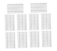 TEHAUX Autocollants de Maquillage Visage 10 Pcs 57 X 97 CM Faux Grains de Beauté Réalistes en Papier Doux Stickers Visage Halloween pour Adultes Accessoires pour Festivals et