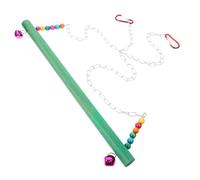 TEHAUX Balançoire à Poulet en Bois Naturel Échelle de Jeu pour Oiseaux, Accessoire de Perchoir Amusant et Robuste pour Poules et Autres Oiseaux Couleur Aléatoire