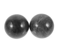 TEHAUX Balles de Massage en Jade pour Mains, Set de 2 pour Exercices de Rééducation et Contemplation, Texture Lisse, Matériau pour Seniors