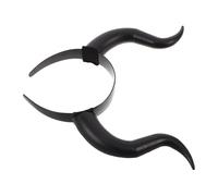 TEHAUX Bandeau Cornes Démon Halloween Léger et Flexible Accessoire Coiffe Gothique pour Déguisement Sorcier et Cosplay Fantaisie Femme Headband Cornes Ram Noir pour Fêtes et Théâtre