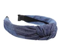 TEHAUX Bandeau Jean à Nœud pour Femme Bandeau Noué Accessoire de Cheveux Simple