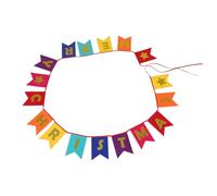 TEHAUX Banderole de Noël Tissu Non Tissé Coloré Guirlande Fanion à Queue Hirondelle avec Inscription Merry Christmas Décoration Suspendue pour Fête Hivernale Sapin et Porte