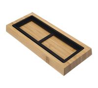 TEHAUX Base de Pierre à Aiguiser 180x60x30 Mm en Bois Socle Antidérapant en Silicone, Support Stable pour Pierre Affûtage Couteaux et Outil de Meulage, Accessoire Pratique pour Usage