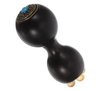 TEHAUX Bâtonnet de Massage Yeux en Bois de Santal Naturel Outil D’Acupression Extrémité Lotus pour Soin du Contour des Yeux Compact et Portable pour Massage Facial et Relaxation