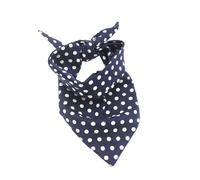 TEHAUX Bavoir Triangulaire pour Chien Réversible à Pois, Collier Anti-salive Doux et Respirant, Accessoire Pratique pour Animaux de Compagnie