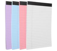 TEHAUX Bloc-notes A5 Bloc-notes Juridique Papier 50 Feuilles par Carnet, Lignes, Déchirable, Portable, pour Enseignants et Employés de Bureau Couleur Aléatoire