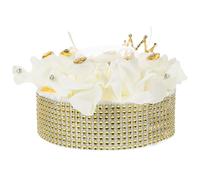 TEHAUX Boîte à Bague Mariage Cœur Mousse Imitation Fleur Coffret Élégant pour Cérémonie de Fiançailles Rangement Bague et Léger Présentoir Bijoux Romantique pour Engagement