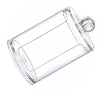 TEHAUX Boîte à Gobelets en Plastique Design Rainuré, Toucher Délicat, Rangement Élégant pour Salle de Bain et Coiffeuse